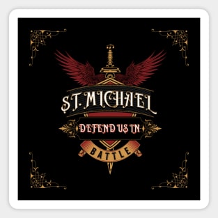 St. Michael Defend Us In Battle 7 Magnet